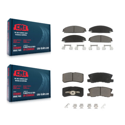 Front Rear Ceramic Brake Pads Kit For 2008-2009 Dodge Caliber SRT-4 KCX-100226