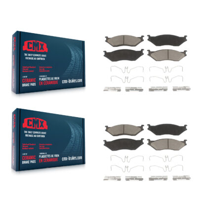Front Rear Ceramic Brake Pads Kit For Ford F-450 Super Duty F-550 International TerraStar KCX-100228