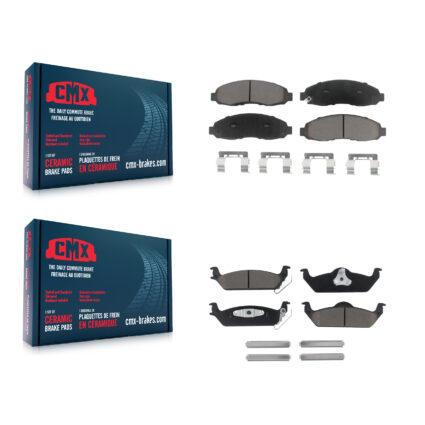 Front Rear Ceramic Brake Pads Kit For 2003-2004 Dodge Dakota KCX-100230