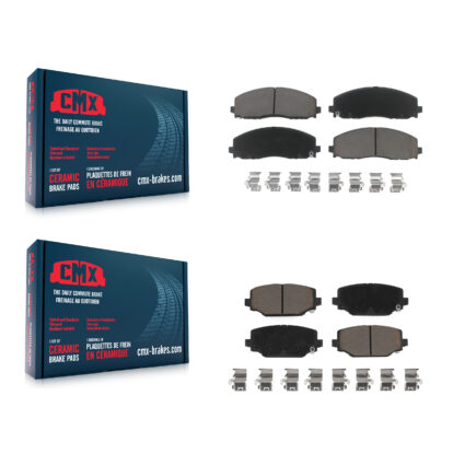 Front Rear Ceramic Brake Pads Kit For Dodge Grand Caravan Journey Chrysler Town & Country KCX-100232
