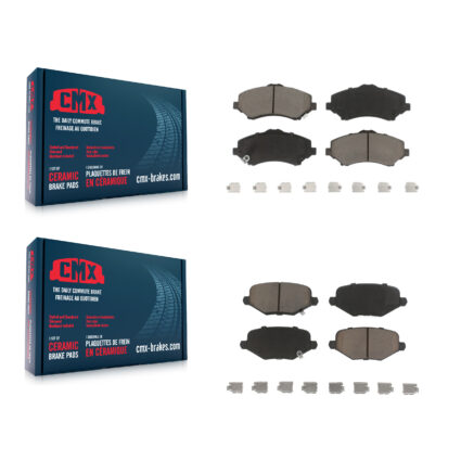 Front Rear Ceramic Brake Pads Kit For Dodge Grand Caravan Chrysler Town & Country Journey KCX-100234