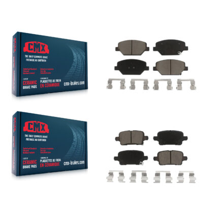Front Rear Ceramic Brake Pads Kit For Chevrolet Equinox GMC Terrain Buick LaCrosse Regal KCX-100237