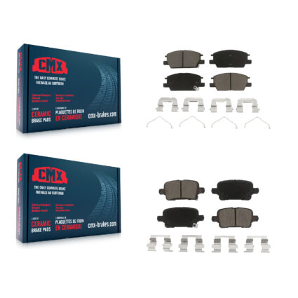 Front Rear Ceramic Brake Pads Kit For Chevrolet Equinox GMC Terrain Malibu Buick LaCrosse KCX-100238