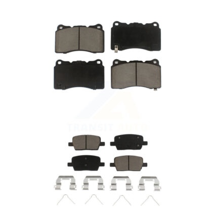 Front Rear Ceramic Brake Pads Kit For Chevrolet Camaro Cadillac CT6 KCX-100242
