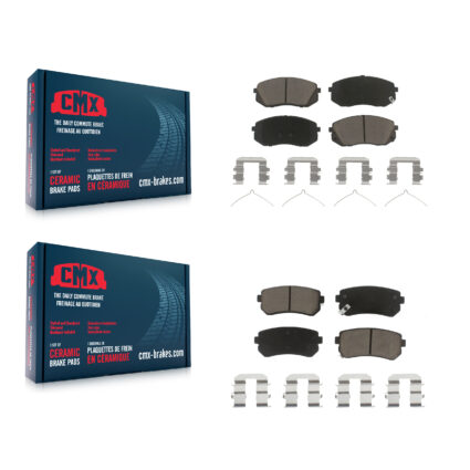 Front Rear Ceramic Brake Pads Kit For Hyundai Sonata GAS engine With Manual Parking KCX-100250