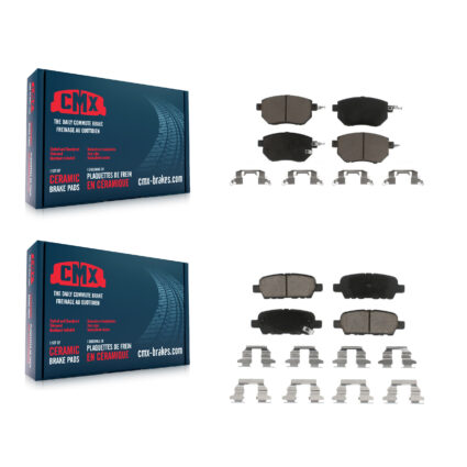 Front Rear Ceramic Brake Pads Kit For Nissan Murano Altima Maxima INFINITI FX35 FX45 KCX-100254
