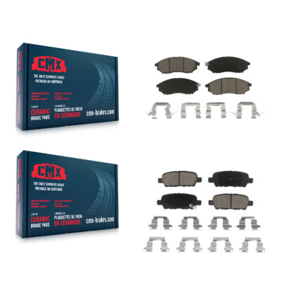 Front Rear Ceramic Brake Pads Kit For INFINITI Nissan Murano G37 G35 EX35 FX35 QX50 M35 KCX-100255