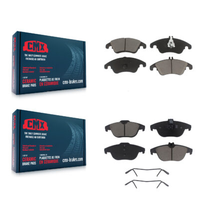 Front Rear Ceramic Brake Pads Kit For Mercedes-Benz C300 E350 C350 E550 E400 C250 KCX-100265