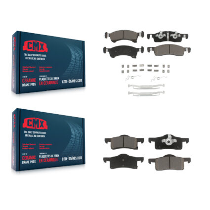 Front Rear Ceramic Brake Pads Kit For Ford Expedition Lincoln Navigator KCX-100267