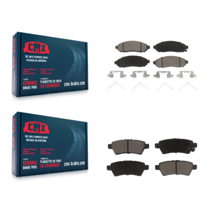 Front Rear Ceramic Brake Pads Kit For Nissan Pathfinder Xterra KCX-100284