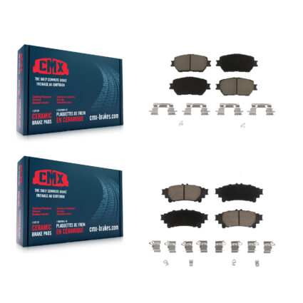 Front Rear Ceramic Brake Pads Kit For 2014 Lexus IS250 C F Sport KCX-100289