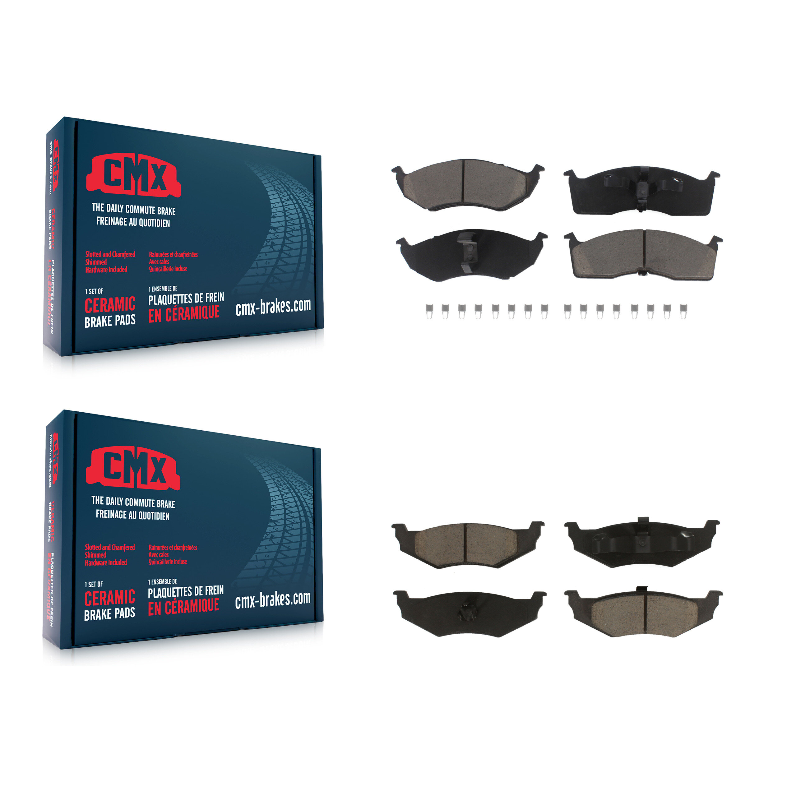 Front Rear Ceramic Brake Pads Kit For Neon Chrysler Dodge Plymouth KCX-100292