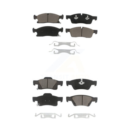 Front Rear Ceramic Brake Pads Kit For Dodge Durango Jeep Grand Cherokee WK KCX-100293
