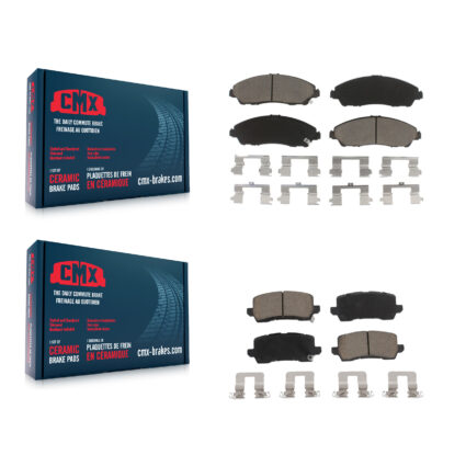 Front Rear Ceramic Brake Pads Kit For 2017-2020 Acura MDX KCX-100298