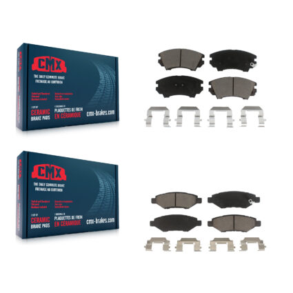 Front Rear Ceramic Brake Pads Kit For 2010-2015 Chevrolet Camaro LT LS KCX-100299