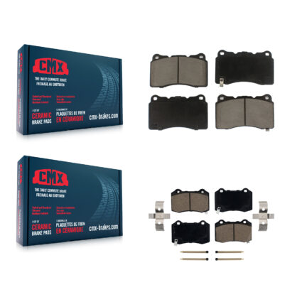 Front Rear Ceramic Brake Pads Kit For Tesla X Cadillac CTS S STS KCX-100300