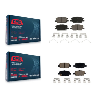Front Rear Ceramic Brake Pad Kit For 2016-2019 Chevrolet Malibu With Manual Parking KCX-100306