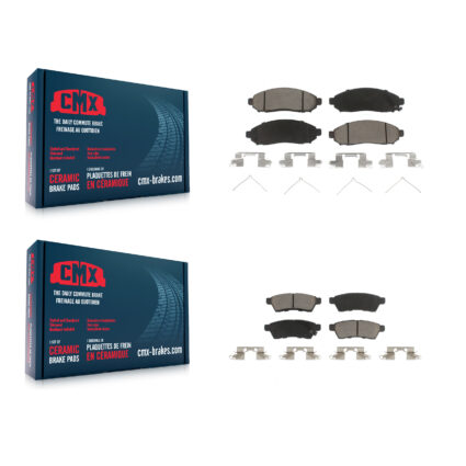 Front Rear Ceramic Brake Pads Kit For Nissan Frontier Xterra Suzuki Equator KCX-100308