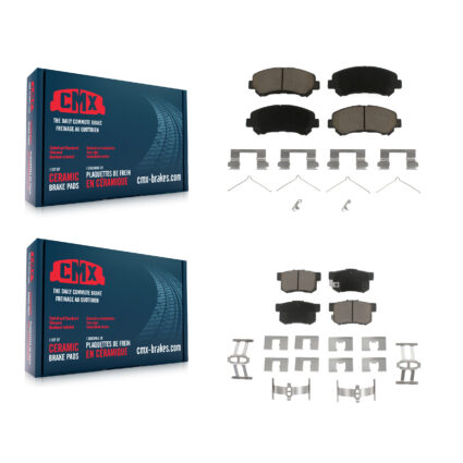 Front Rear Ceramic Brake Pads Kit For 2010-2013 Suzuki Kizashi KCX-100320