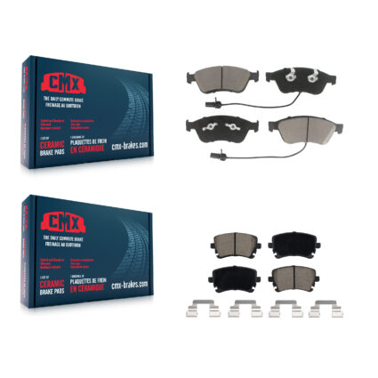 Front Rear Ceramic Brake Pads Kit For Audi A8 Quattro S6 S8 Volkswagen Phaeton KCX-100321
