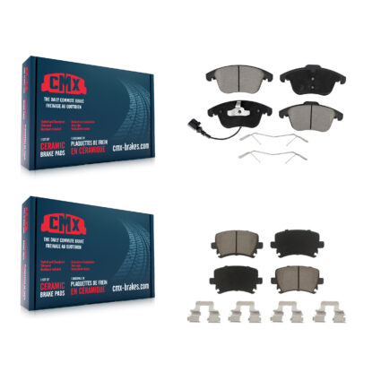 Front Rear Ceramic Brake Pads Kit For Volkswagen Tiguan Audi Q3 Quattro Limited KCX-100324