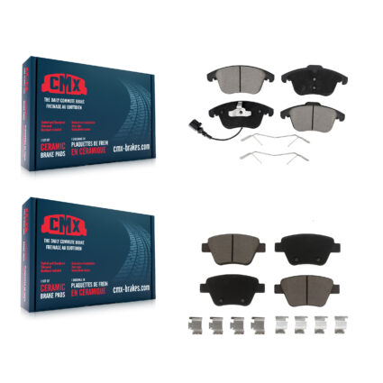 Front Rear Ceramic Brake Pads Kit For 2012-2014 Volkswagen Passat KCX-100326