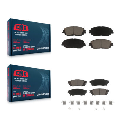 Front Rear Ceramic Brake Pads Kit For Toyota RAV4 Camry C-HR Corolla Cross Lexus Venza KCX-100327