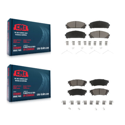 Front Rear Ceramic Brake Pads Kit For Lexus Toyota Camry NX300 NX200t NX300h Avalon KCX-100329