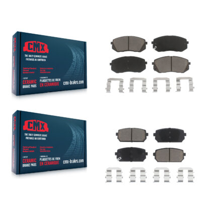 Front Rear Ceramic Brake Pads Kit For 2007-2012 Kia Rondo KCX-100332