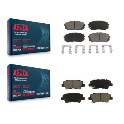 Front Rear Ceramic Brake Pads Kit For 2016 Kia Soul EV From Chassis VIN #160921 KCX-100334
