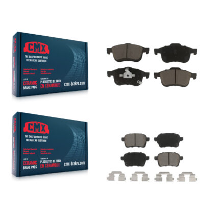 Front Rear Ceramic Brake Pads Kit For 2014-2020 Fiat 500L KCX-100342