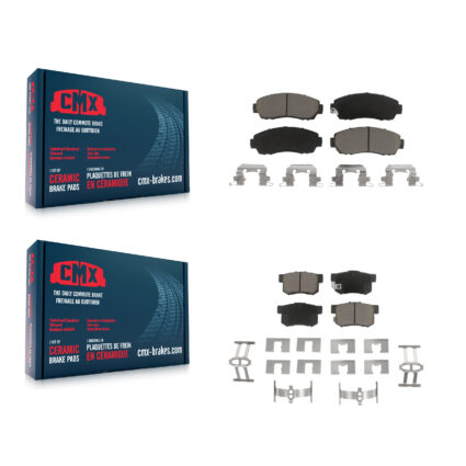 Front Rear Ceramic Brake Pads Kit For Acura RDX KCX-100343