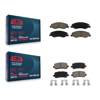 Front Rear Ceramic Brake Pads Kit For 2018-2023 Honda Odyssey KCX-100351