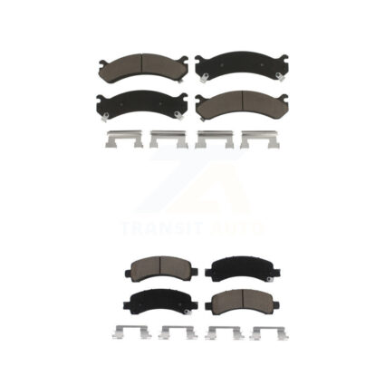 Front Rear Ceramic Brake Pads Kit For GMC Chevrolet Savana 2500 Express 3500 4500 KCX-100352