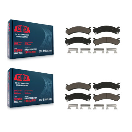 Front Rear Ceramic Brake Pads Kit For Chevrolet GMC Silverado 3500 Sierra HD Classic KCX-100354