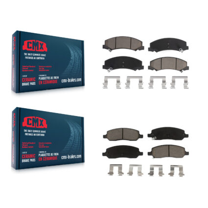 Front Rear Ceramic Brake Pads Kit For 2006-2011 Buick Lucerne Cadillac DTS KCX-100356