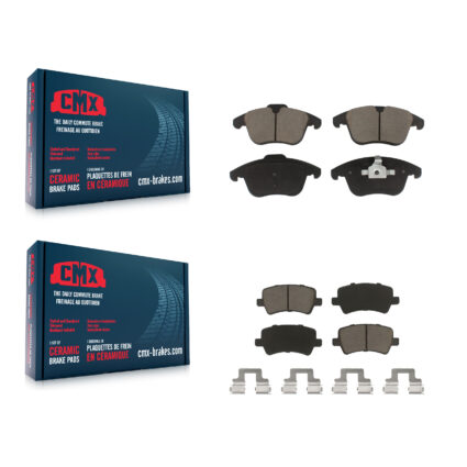 Front Rear Ceramic Brake Pads Kit For Volvo XC70 S60 Land Rover Range Evoque V60 LR2 S80 KCX-100359