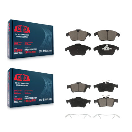 Front Rear Ceramic Brake Pads Kit For 2012 Volvo S40 KCX-100360