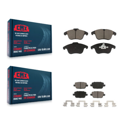 Front Rear Ceramic Brake Pads Kit For Land Rover LR2 Volvo S80 KCX-100362