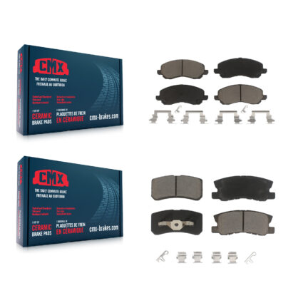 Front Rear Ceramic Brake Pad Kit For Jeep Mitsubishi Patriot Lancer Compass Outlander 200 KCX-100372