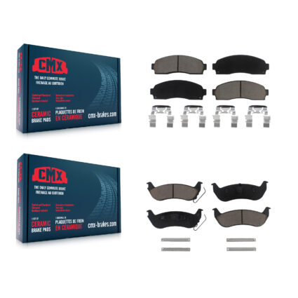 Front Rear Ceramic Brake Pads Kit For Ford Ranger Mazda B2300 B4000 KCX-100379