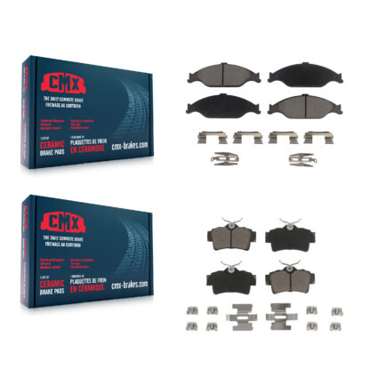 Front Rear Ceramic Brake Pads Kit For Ford Mustang KCX-100387