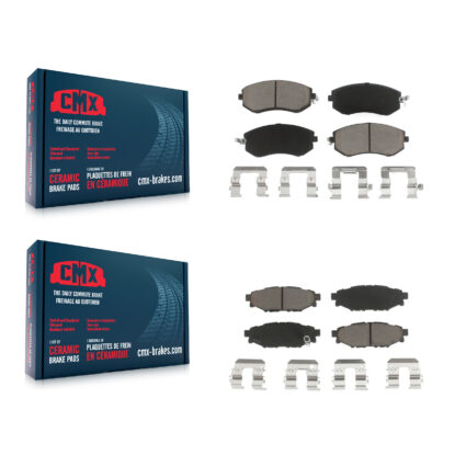 Front Rear Ceramic Brake Pads Kit For Subaru Forester Impreza XV Crosstrek Outback Legacy KCX-100396