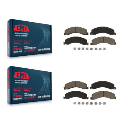 Front Rear Ceramic Brake Pads Kit For Ram Dodge Sterling Truck 4500 5500 Bullet 45 55 KCX-100399