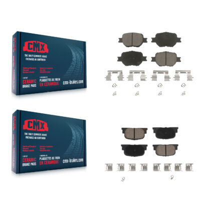 Front Rear Ceramic Brake Pads Kit For 2005-2010 Scion tC KCX-100401