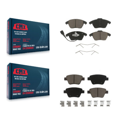 Front Rear Ceramic Brake Pad Kit For Volkswagen Jetta Beetle Golf GTI Audi Eos A3 Quattro KCX-100412