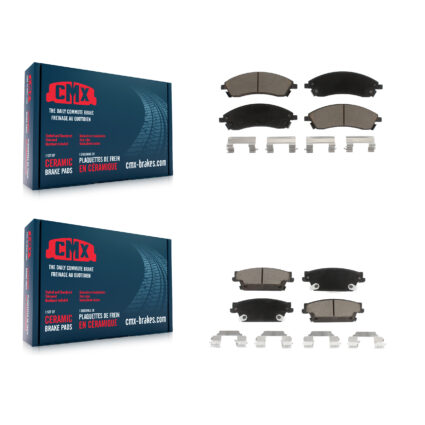 Front Rear Ceramic Brake Pads Kit For Cadillac CTS SRX STS KCX-100416