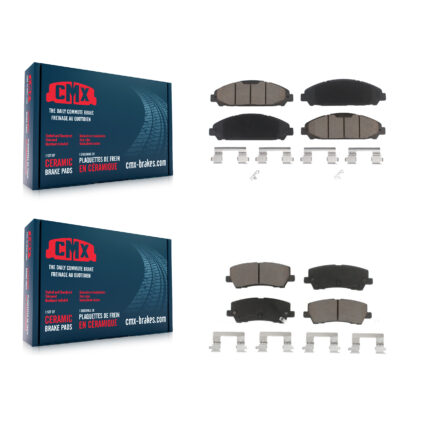 Front Rear Ceramic Brake Pads Kit For Ford Mustang V6 with 3.7L KCX-100418