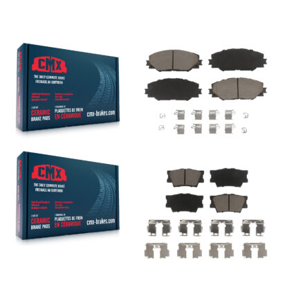 Front Rear Ceramic Brake Pads Kit For Toyota RAV4 Matrix Pontiac Vibe KCX-100429