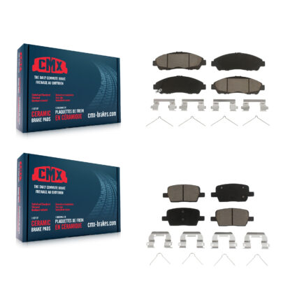 Front Rear Ceramic Brake Pad Kit For Chevrolet Cadillac XT5 Traverse GMC Acadia Buick XT6 KCX-100434